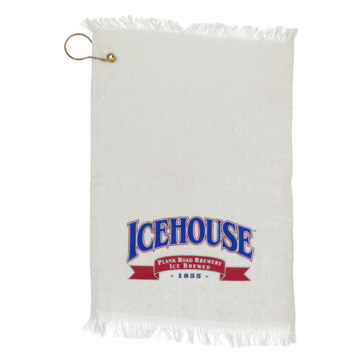 Serviette de golf Icehouse avec mousqueton, en coton blanc, modèle original, 43 x 28 cm – Vue 2