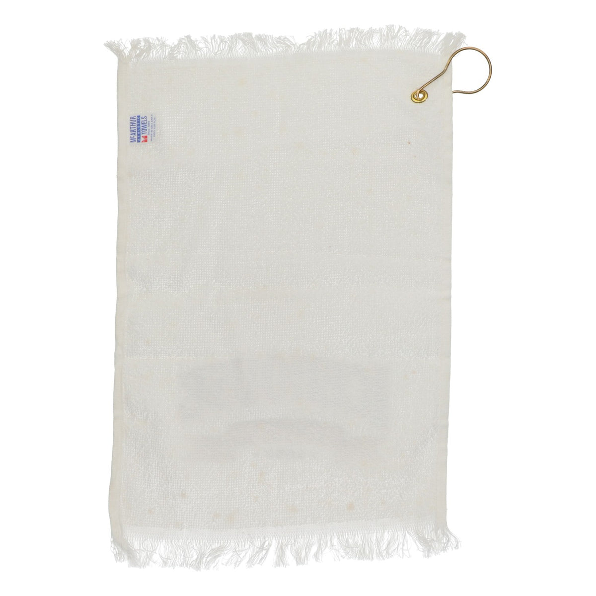 Serviette de golf Icehouse avec mousqueton, en coton blanc, modèle original, 43 x 28 cm – Vue 3