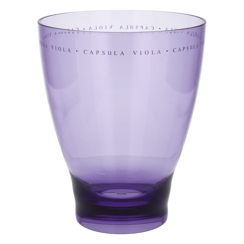 Italesse - Refroidisseur de bouteilles de vin avec bac à glaçons Capsula Viola, violet transparent