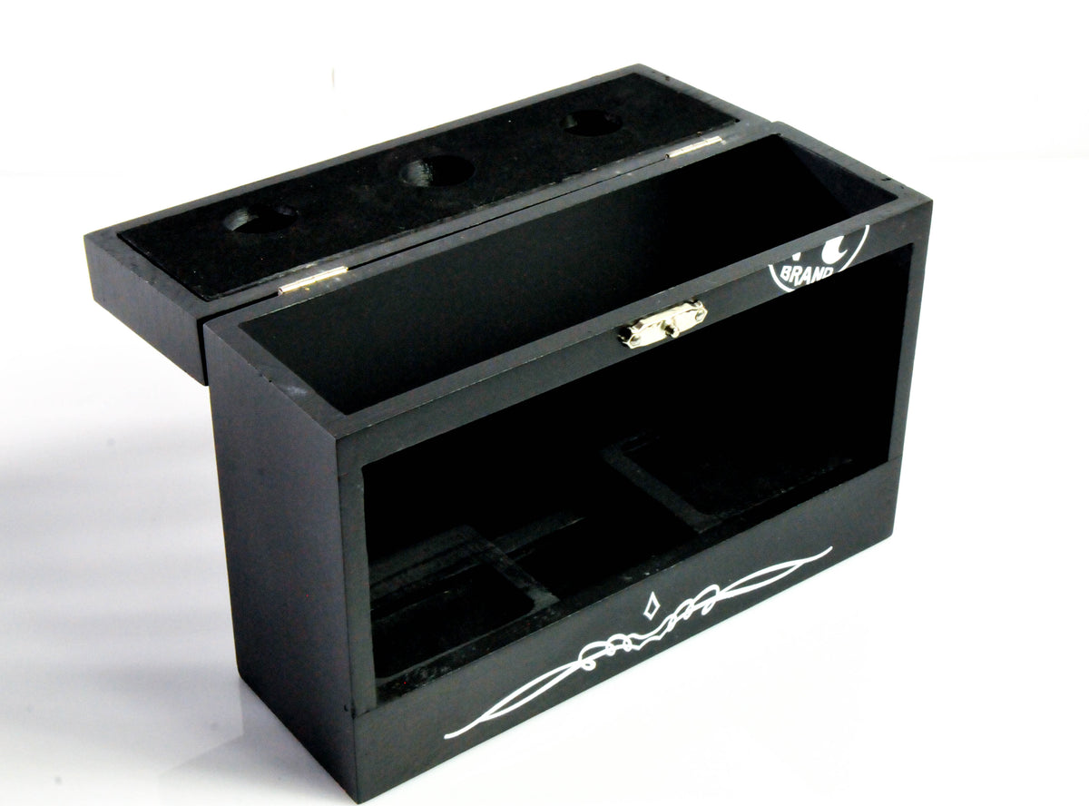 Coffret cadeau Jack Daniels en bois véritable Fine Family, lot de 3 miniatures – Vue 3