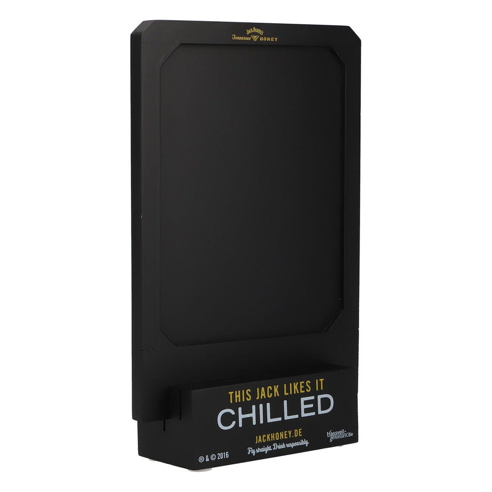 Whisky Jack Daniels Honey, ardoise de table, bois véritable, « Chilled » bois noir