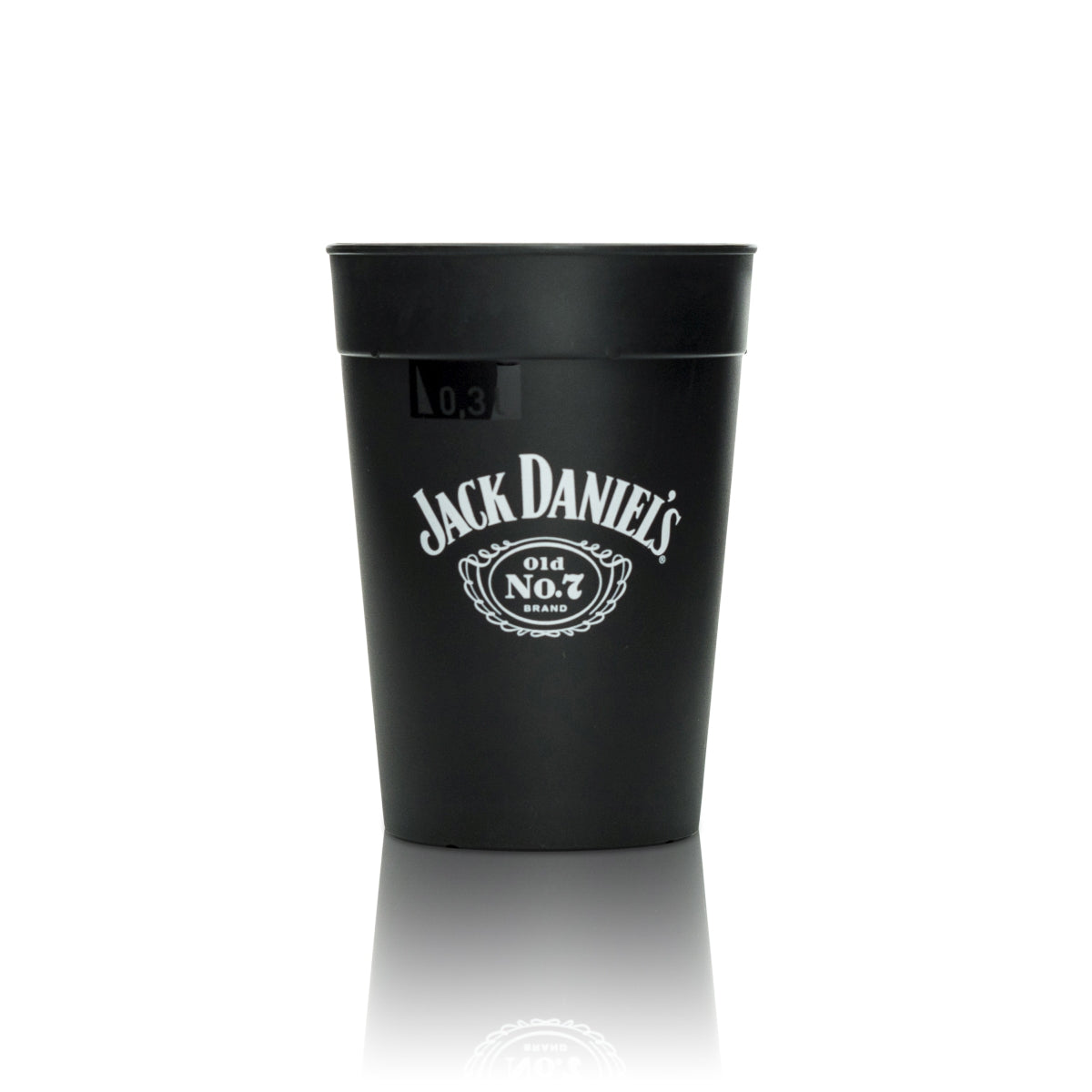 6 gobelets à whisky Jack Daniels noirs réutilisables 0,3 l – Vue 2