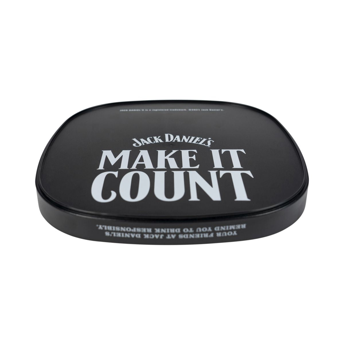 Plateau de service Jack Daniels rectangulaire noir caoutchouté Make It Count Accessoires pour la restauration – Vue 4