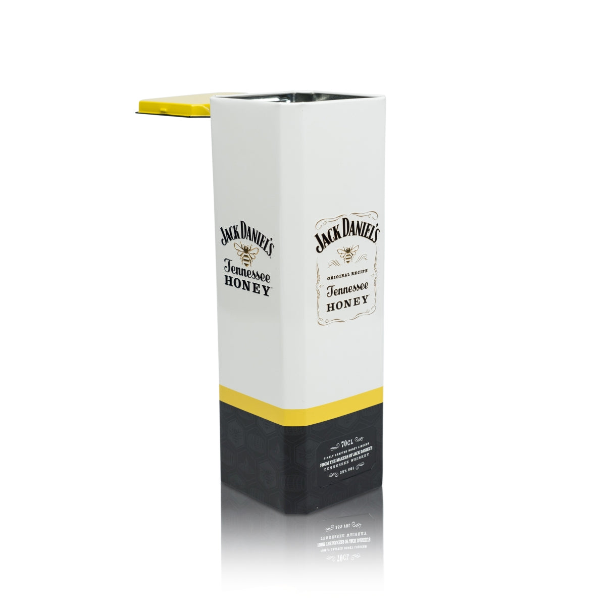 Jack Daniels Whiskey Boîte métallique Honey blanche 0,7 l 2018 Boîte métallique collector – Vue 3