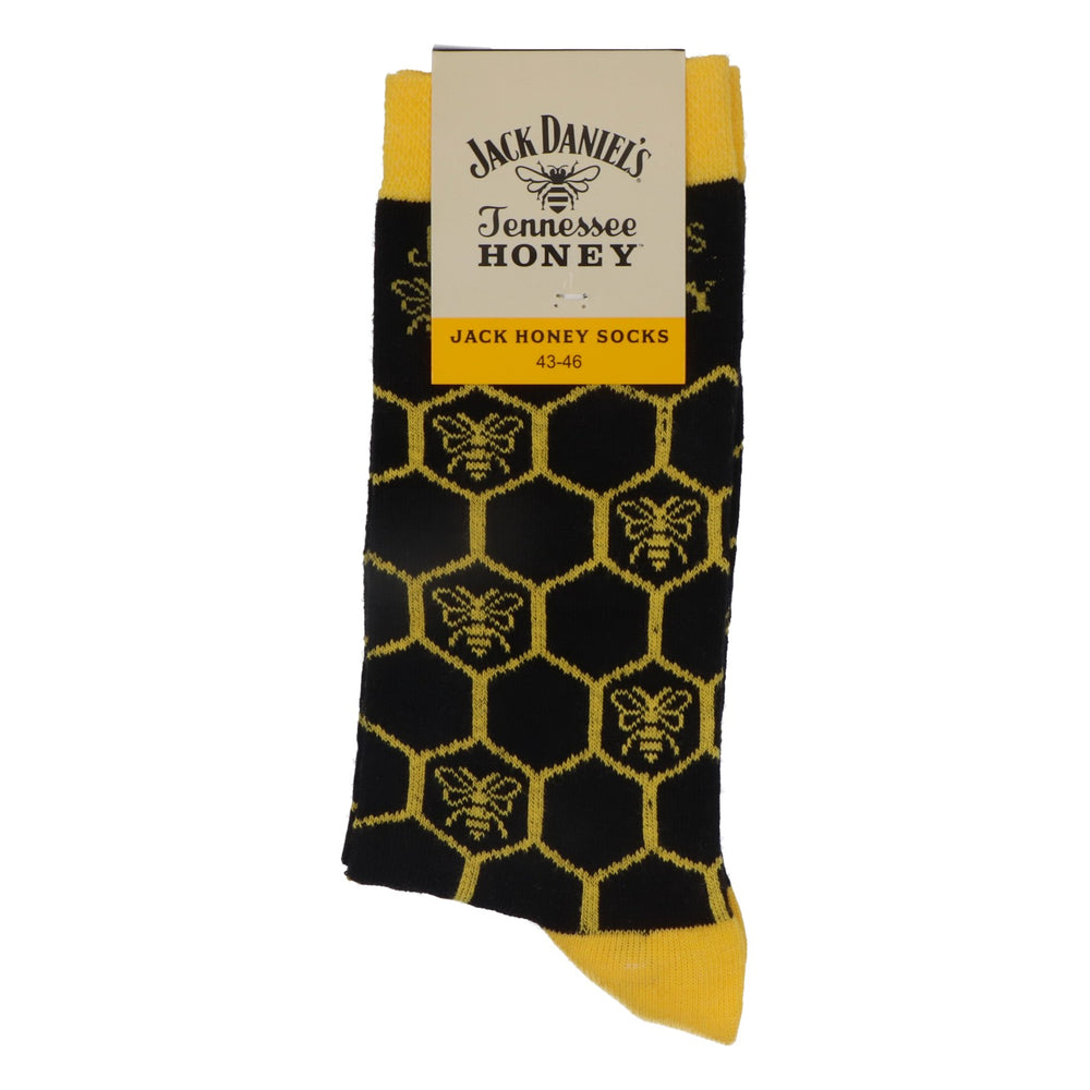 Chaussettes Jack Daniels Whiskey Chaussettes Jaune Miel Taille 43-46