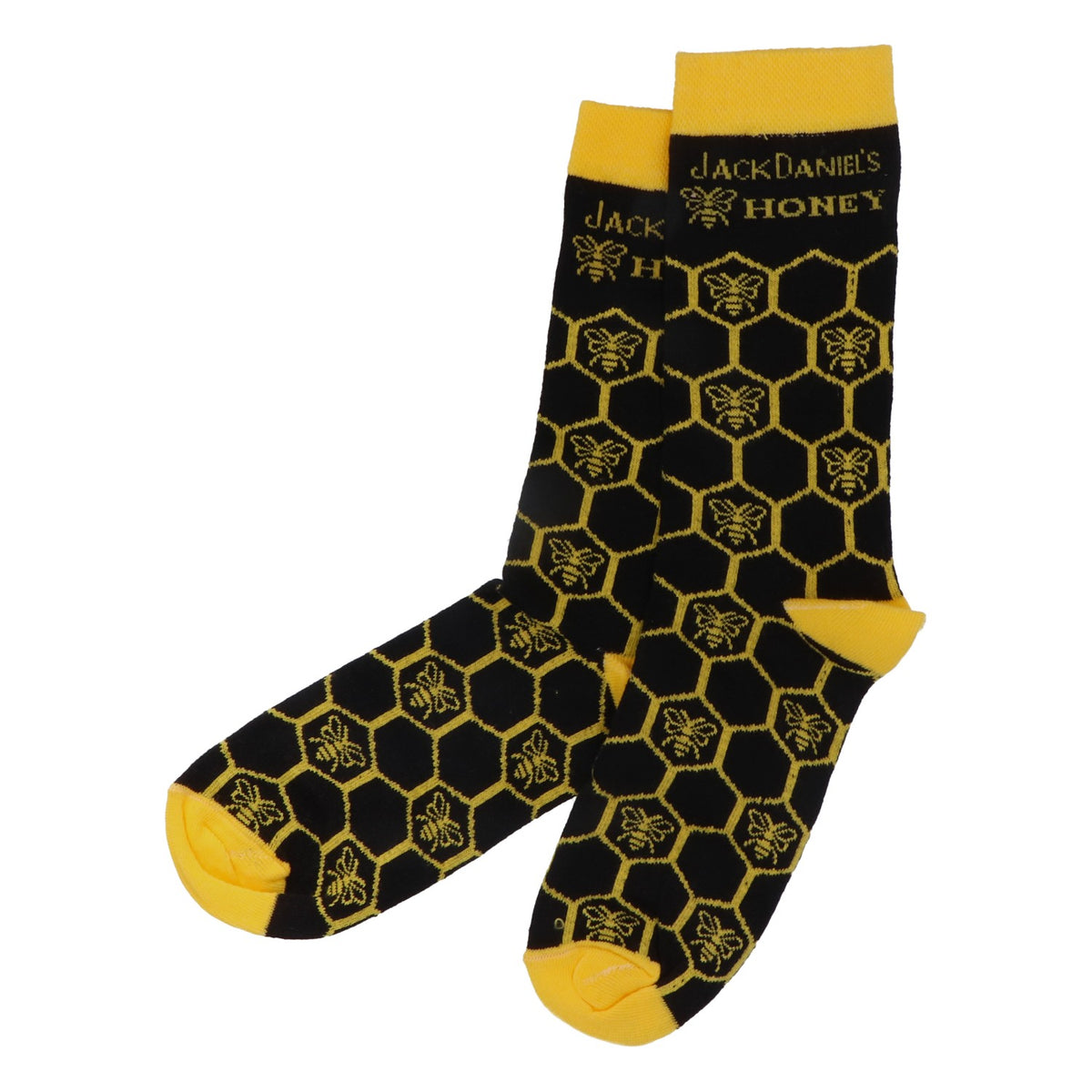 Chaussettes Jack Daniels Whiskey Chaussettes Jaune Miel Taille 43-46 – Vue 3