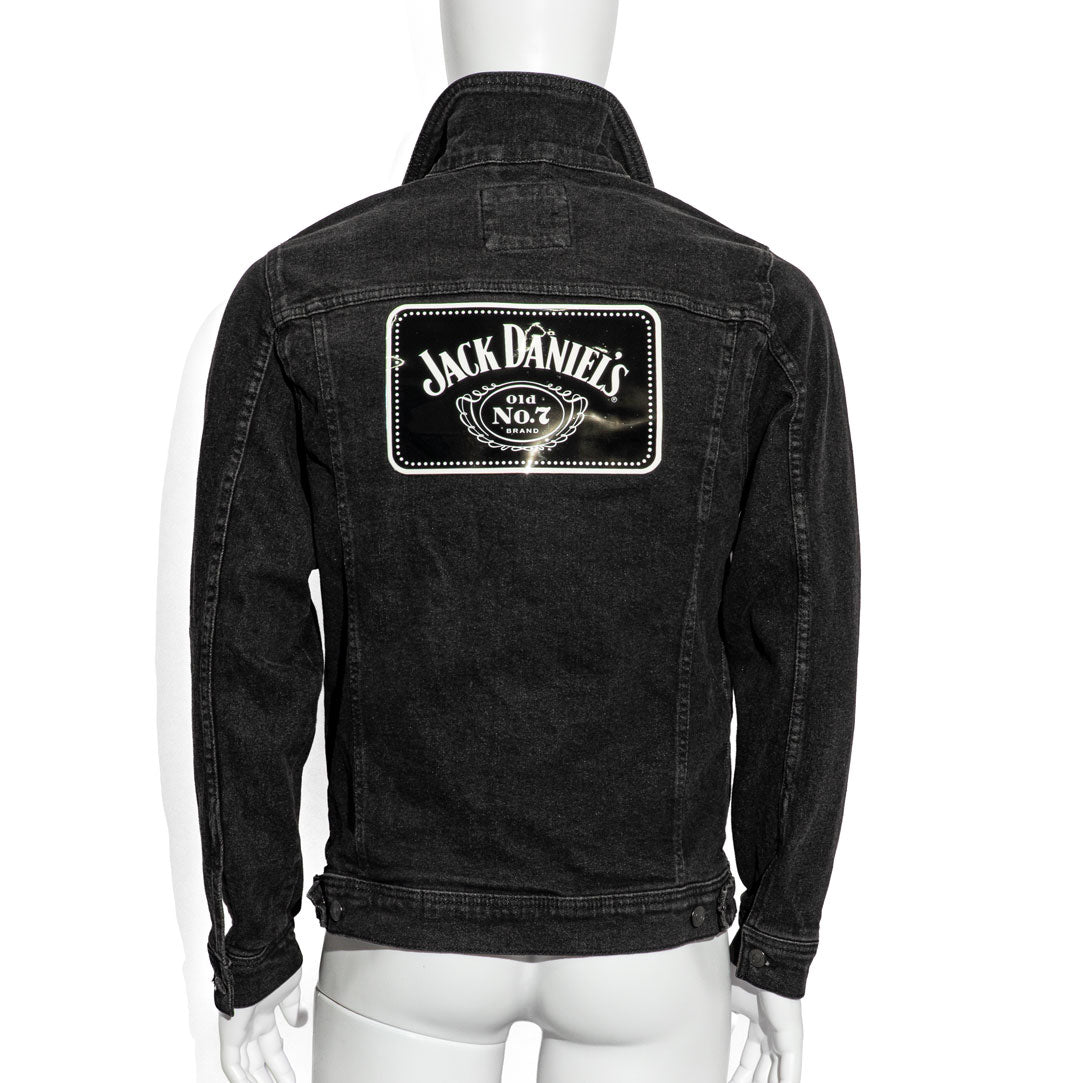 Veste en jean longue Jack Daniels Whisky Men LED Veste de festival n° 7 taille M – Vue 6