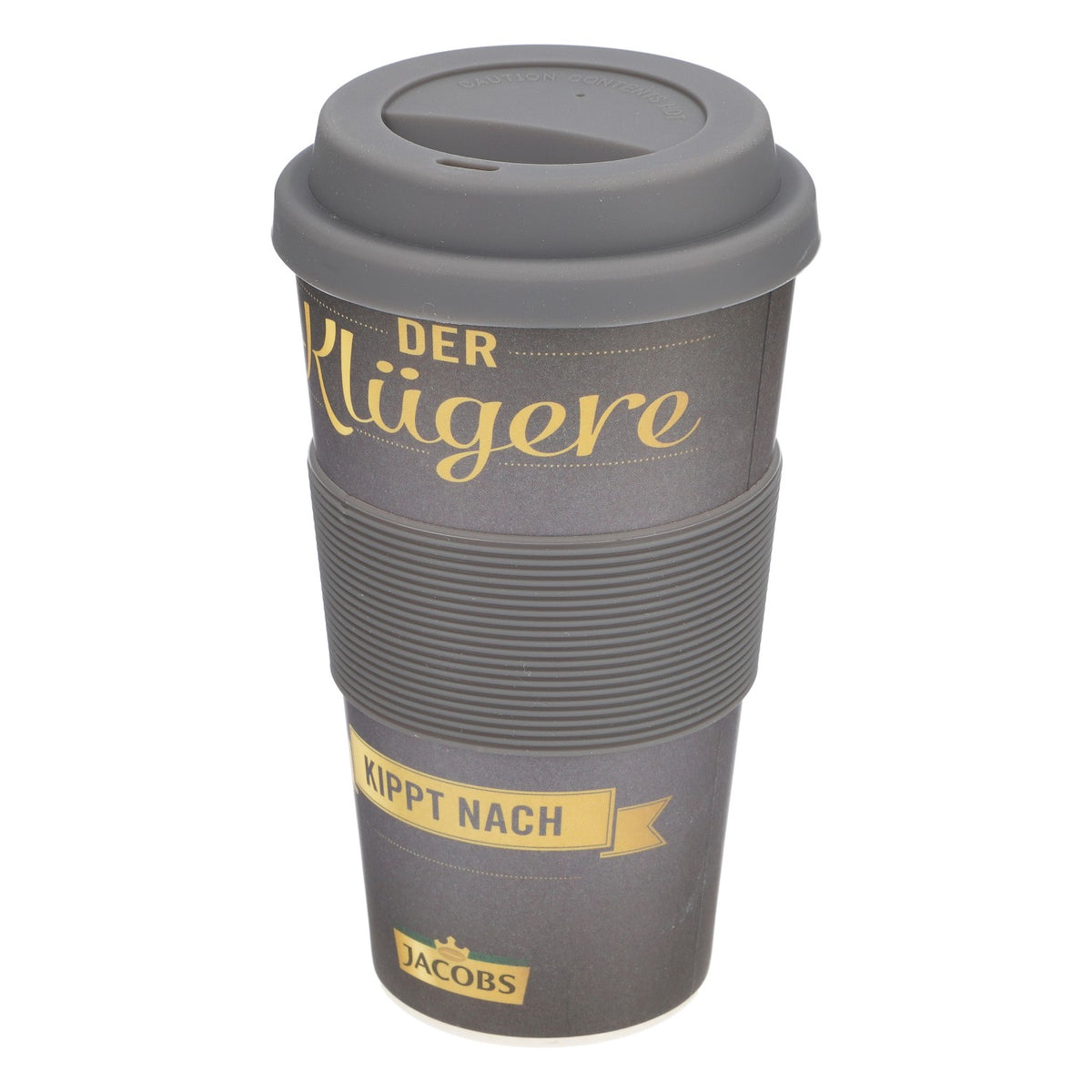 Jacobs Café Mug à emporter Mug à café Mug pour boissons chaudes Réutilisable Noir – Vue 3