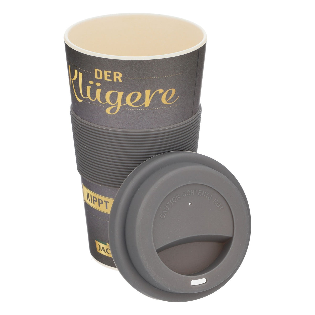 Jacobs Café Mug à emporter Mug à café Mug pour boissons chaudes Réutilisable Noir – Vue 4