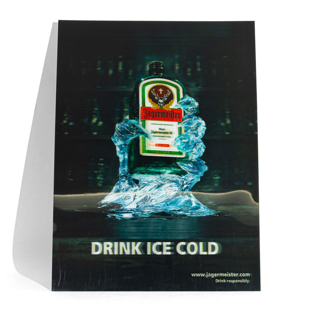Jägermeister Poster mural 3D Papier épais 48 x 34 cm Enseigne publicitaire Décoration