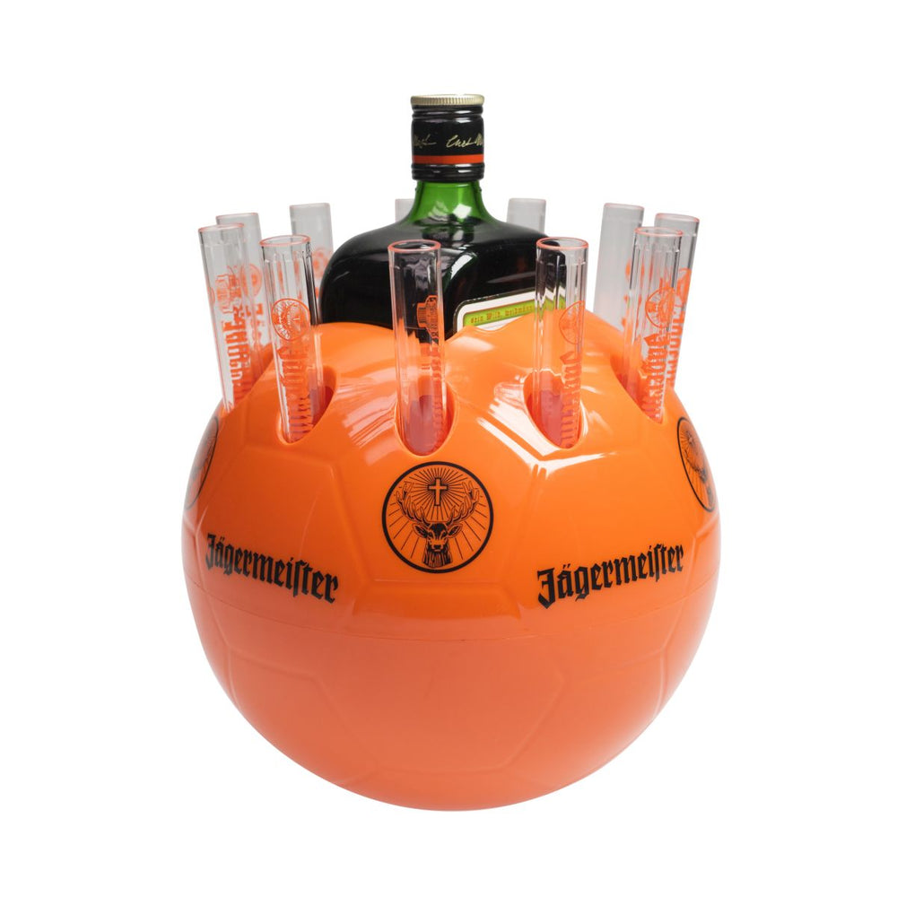 Refroidisseur de bouteille Jägermeister Support pour sifflet de football Présentateur de shots courts