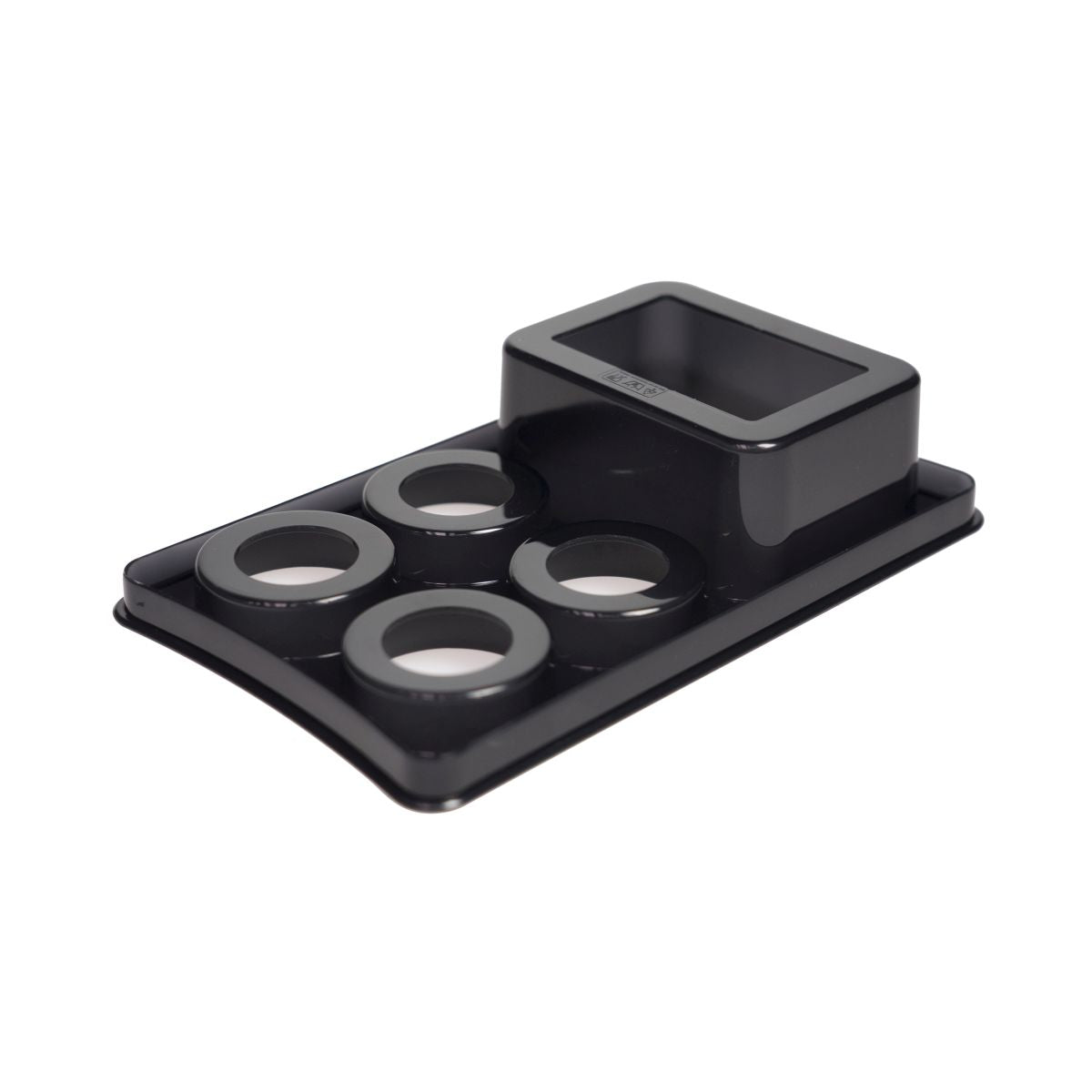 Jägermeister Porte-verre Verre à shot Insert 4 verres Petite bouteille Serveur Refroidisseur – Vue 2