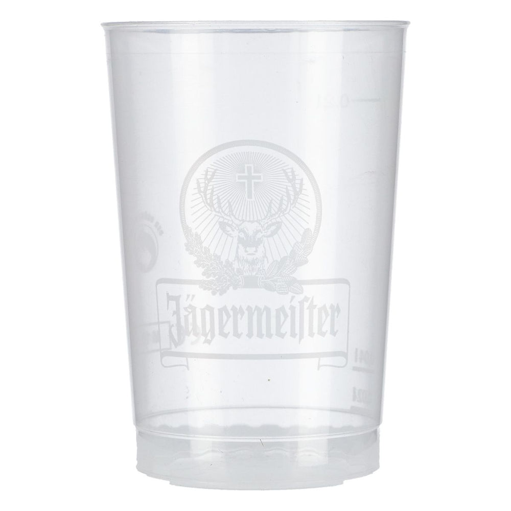 Jägermeister Verre en plastique 0,2 l réutilisable Verres à bière long drink en plastique