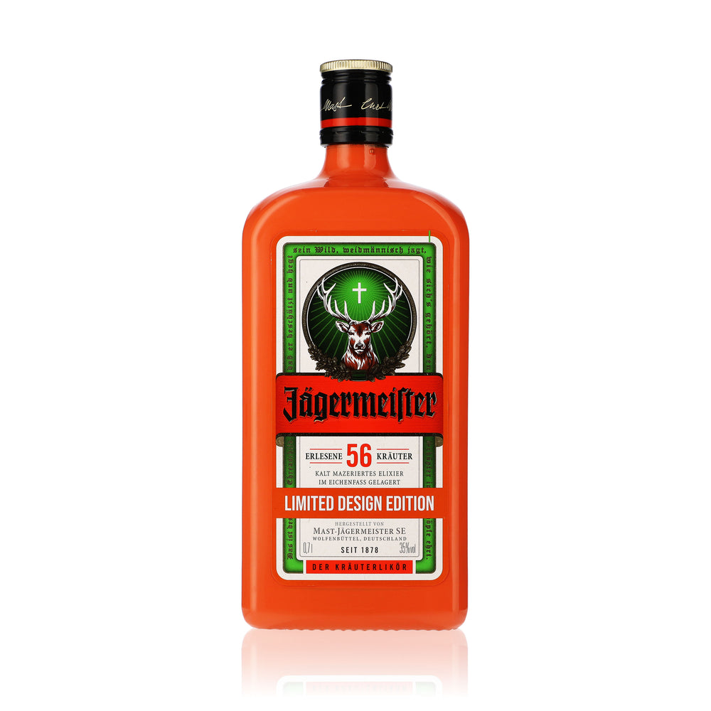 Liqueur Jägermeister 0,7 l 35 % vol. Bouteille Édition spéciale « Culture Orange »
