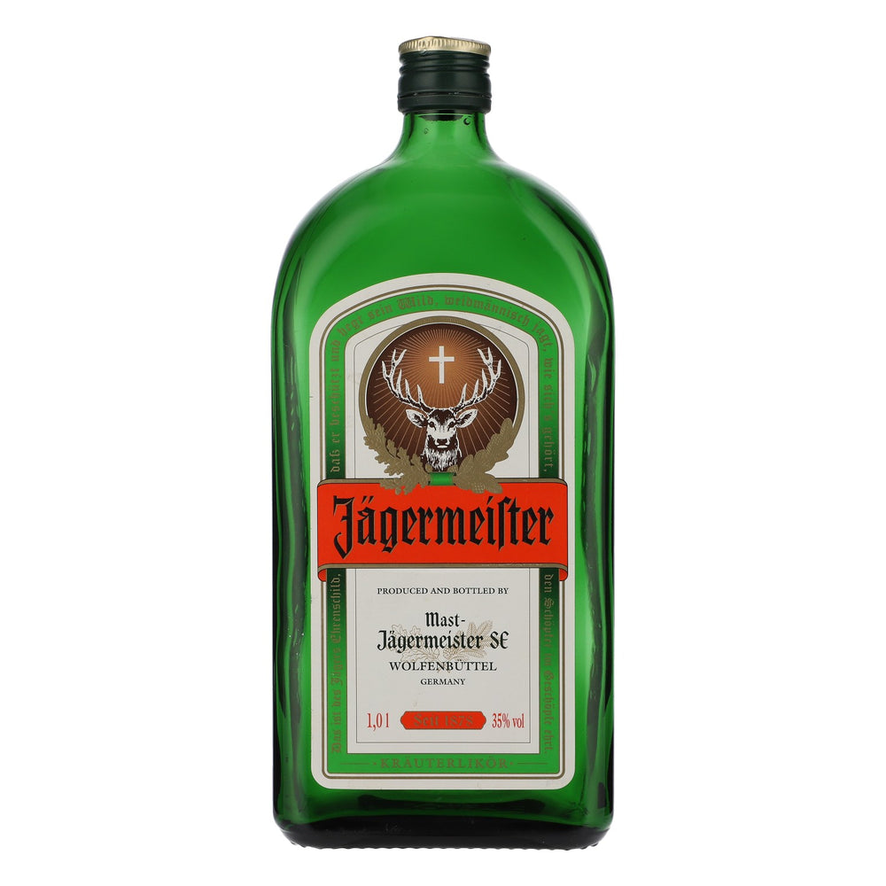 Liqueur Jägermeister Bouteille décorative en verre véritable 1 l Bouteille décorative Bouteille décorative Vitrine