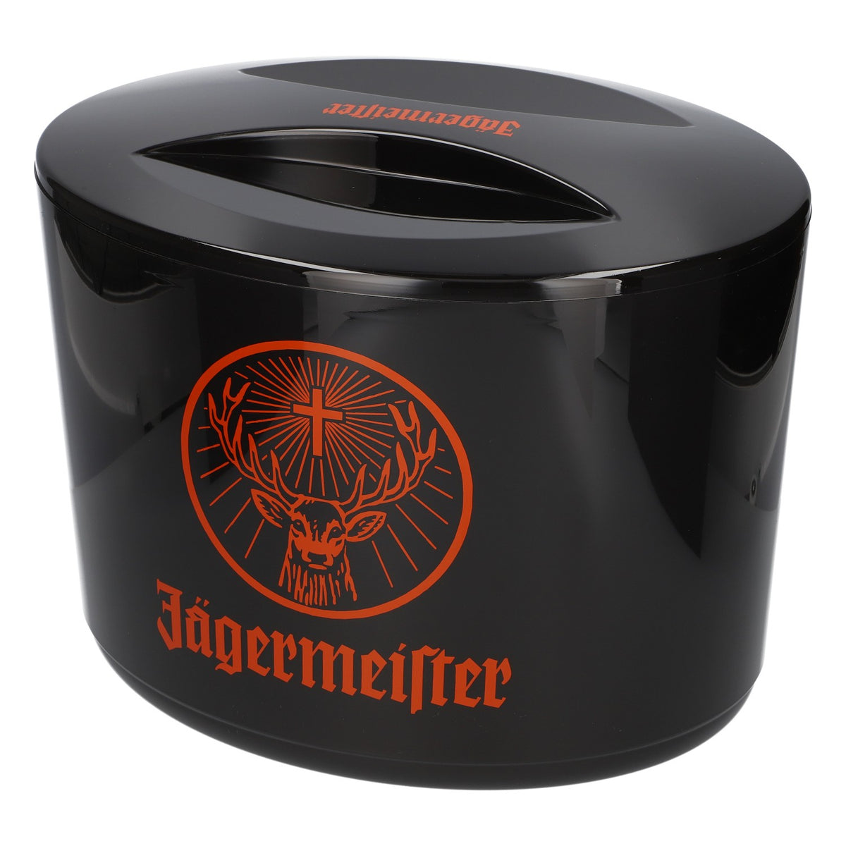 Seau à glace pour liqueur Jägermeister, 10 l, logo orange, neuf, en plastique noir – Vue 4