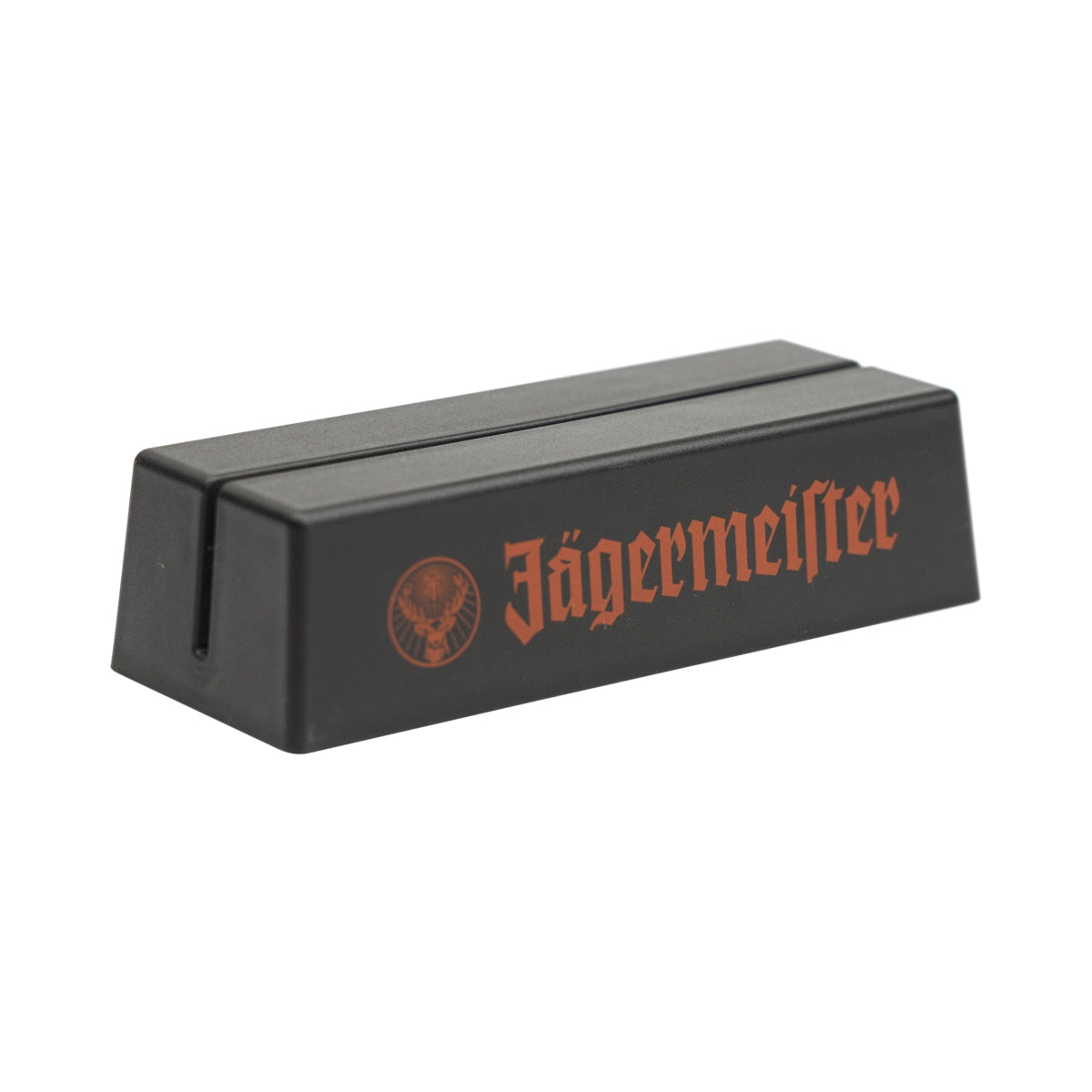 Jägermeister Liqueur Présentoir de table Porte-cartes Noir Logo Menu Cartes Décoration