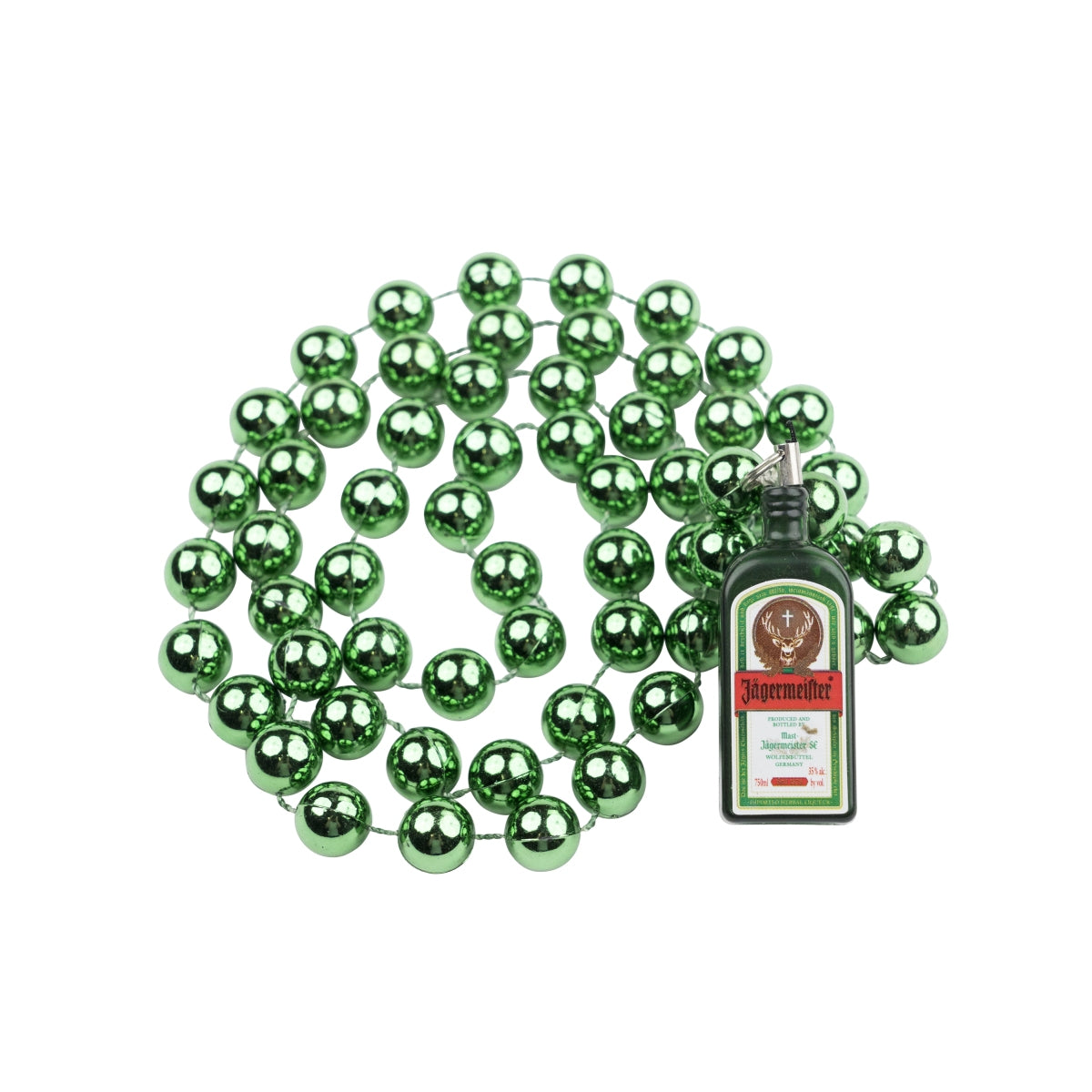 Jägermeister Collier de perles Pendentif pour bouteille Collier Bijoux Pearl USA Necklace