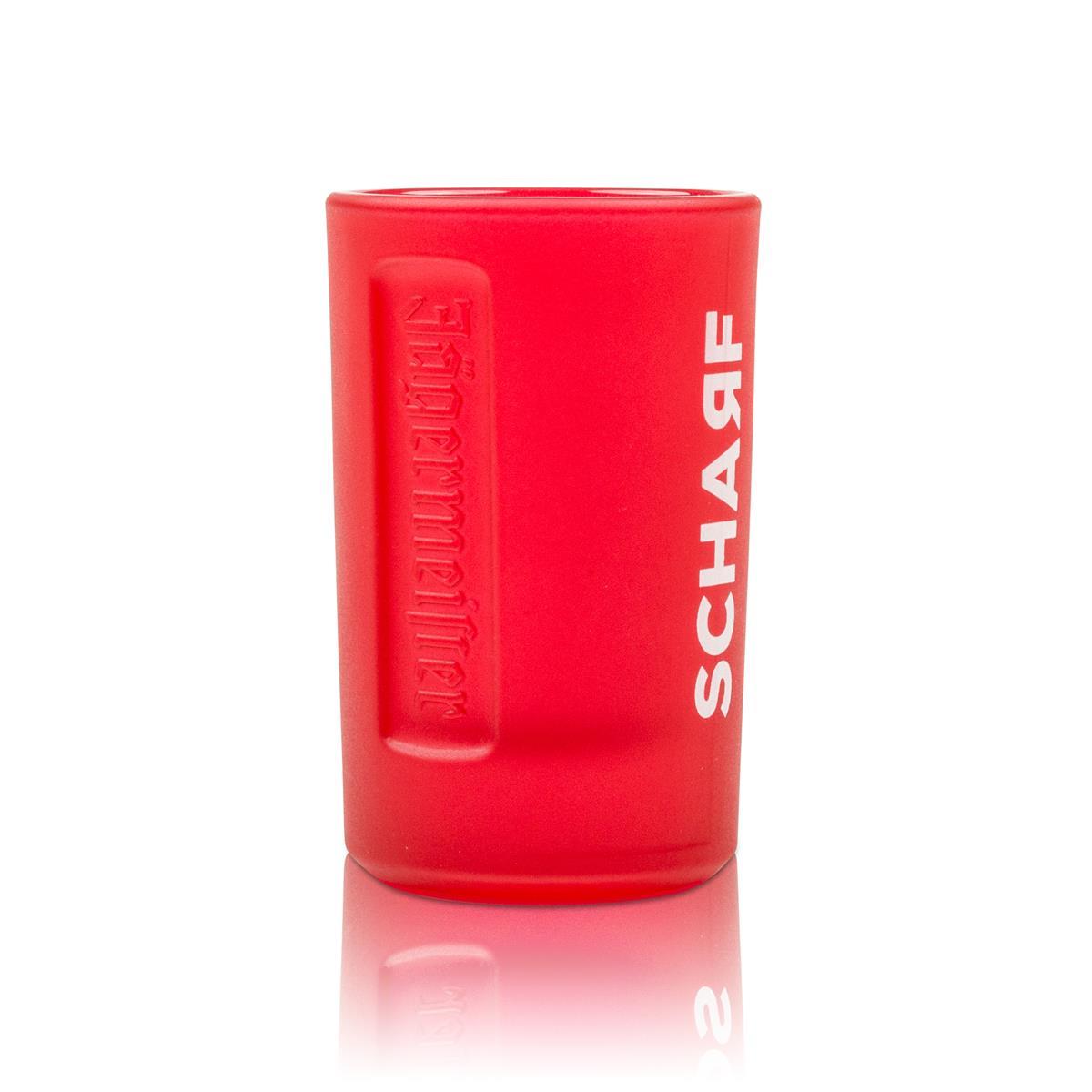 6 verres à liqueur Jägermeister Scharf Hot Ginger 2 cl - Verres à shot rouges édition spéciale – Vue 2