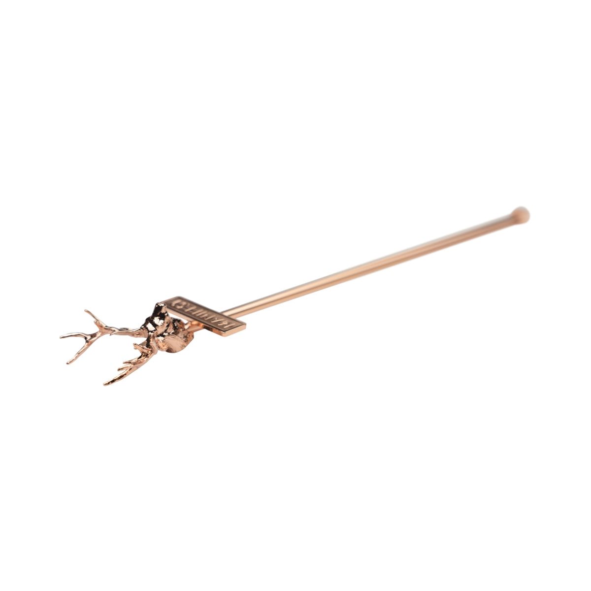 Jägermeister Stirrer Tête de cerf en cuivre Manifeste Cocktail Longdrink Agitateur – Vue 5