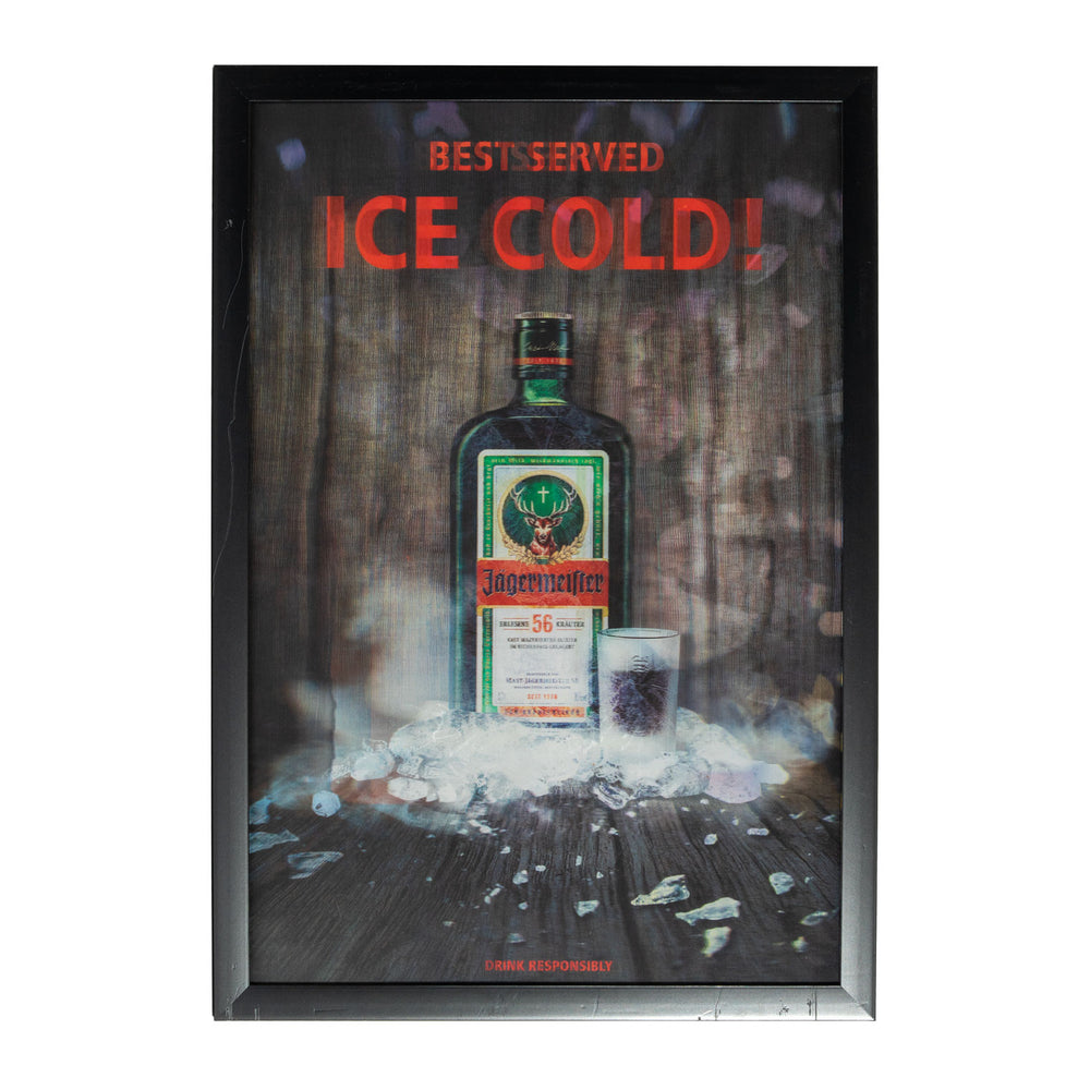 Jägermeister plaque murale cadre photo effet 3D poster décoration de bar B-WARE