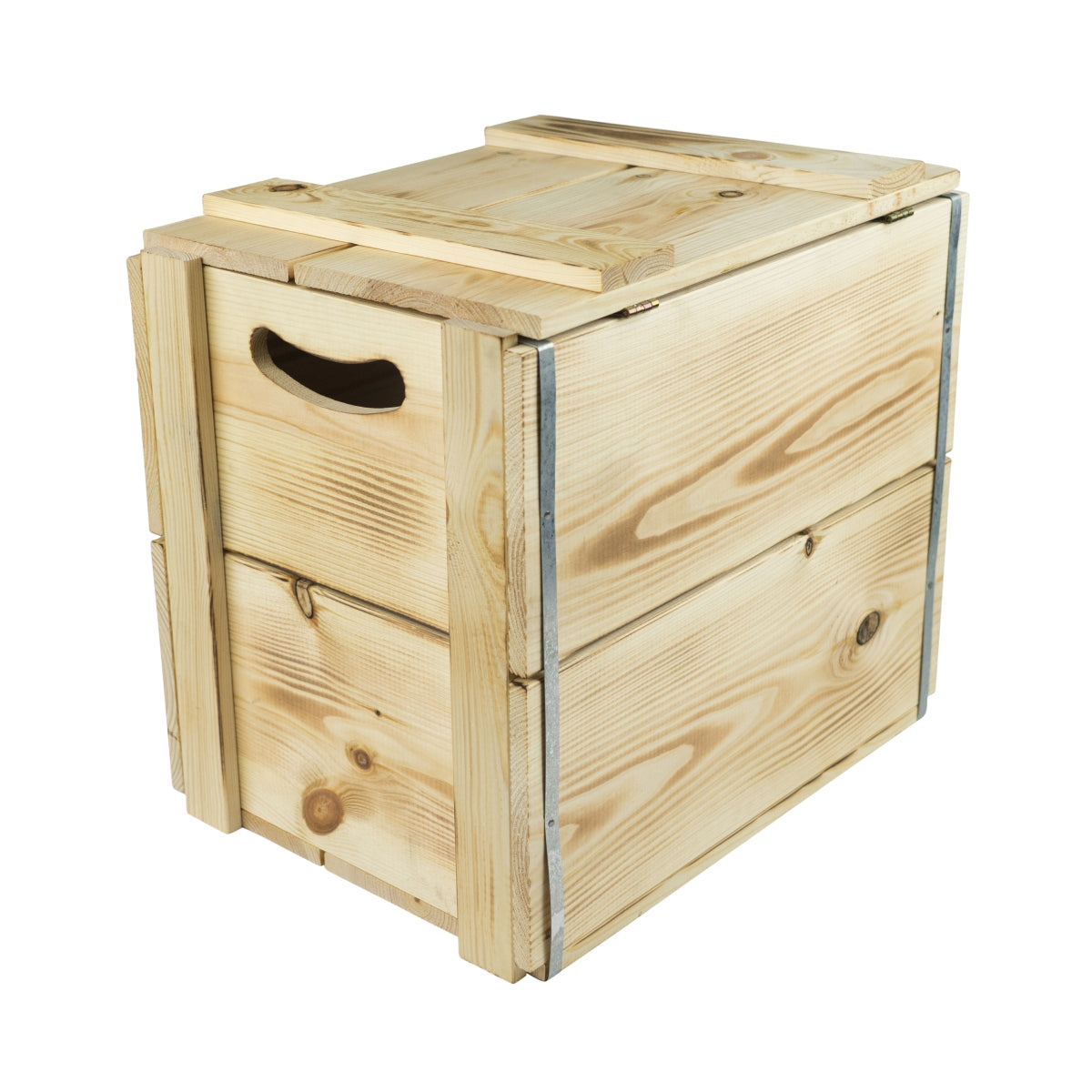 Jameson Coffre en bois Couvercle rabattable 42x30x39cm Tabouret Coffre Irish Whisky – Vue 2
