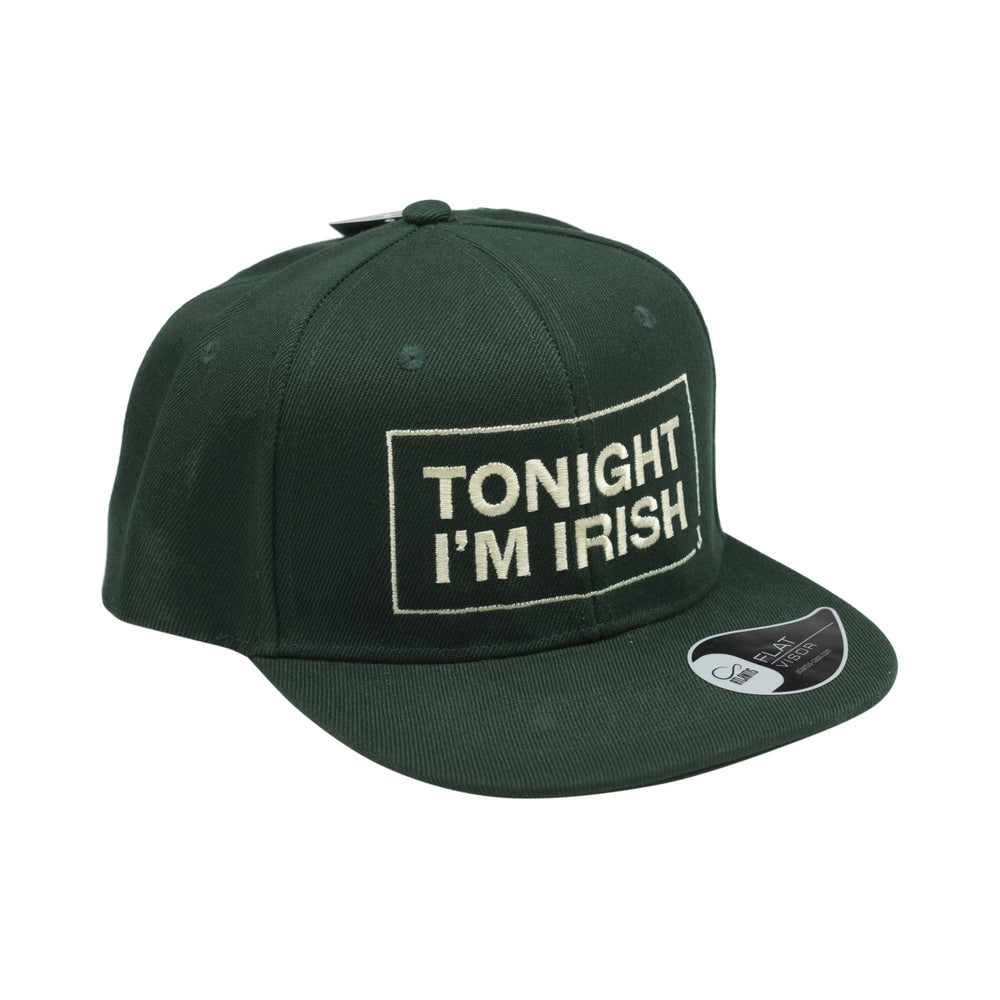 Casquette Jameson Whiskey Snapback verte « Tonight I'm Irish »