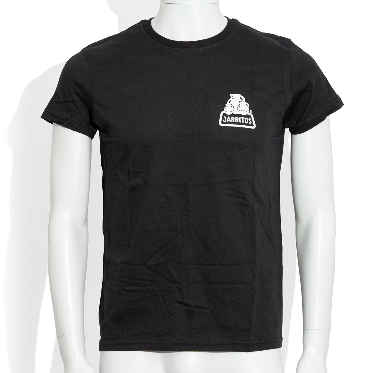 T-shirt en coton « Jarritos » avec motif verre de soda noir, taille L