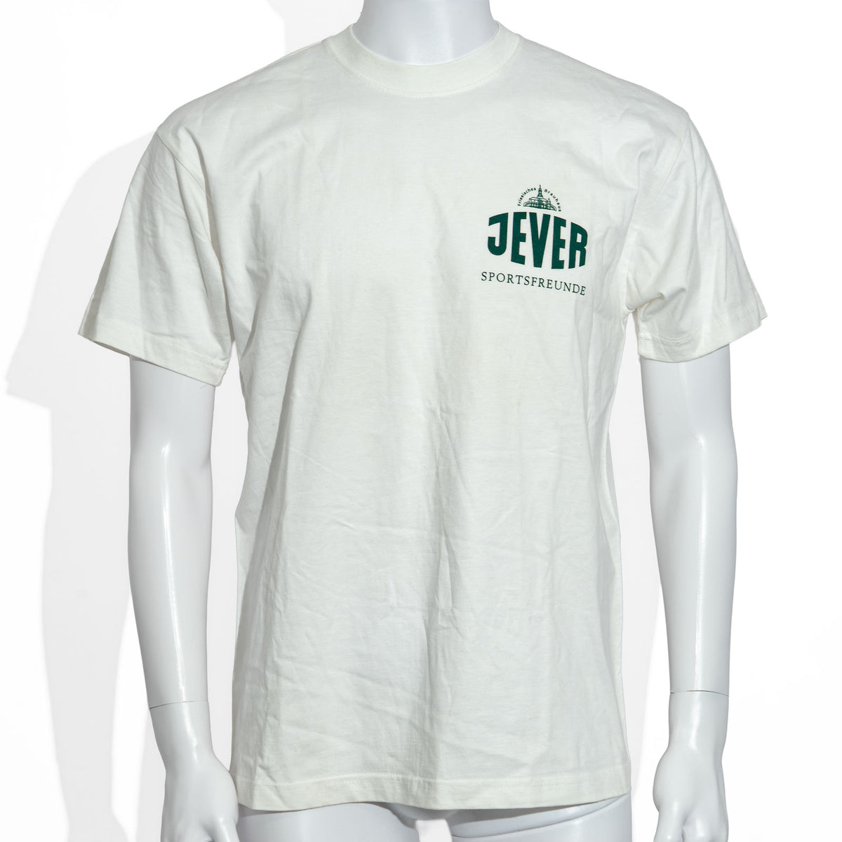 T-shirt en coton blanc « Jever Bier Glas Gr, M » pour les amateurs de sport, taille