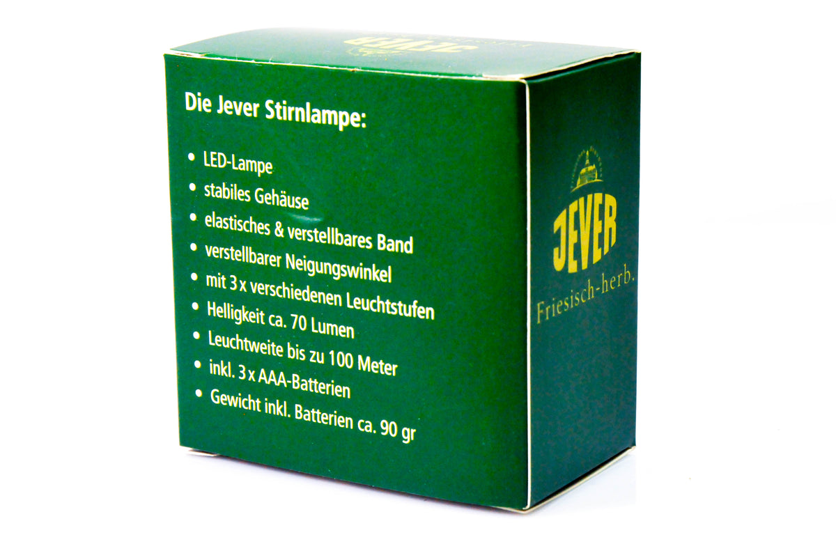 Lampe frontale LED Jever Bier Lampe frontale Lampe de jogging Lampe d'extérieur Résistante aux intempéries 3 niveaux d'éclairage vert – Vue 3