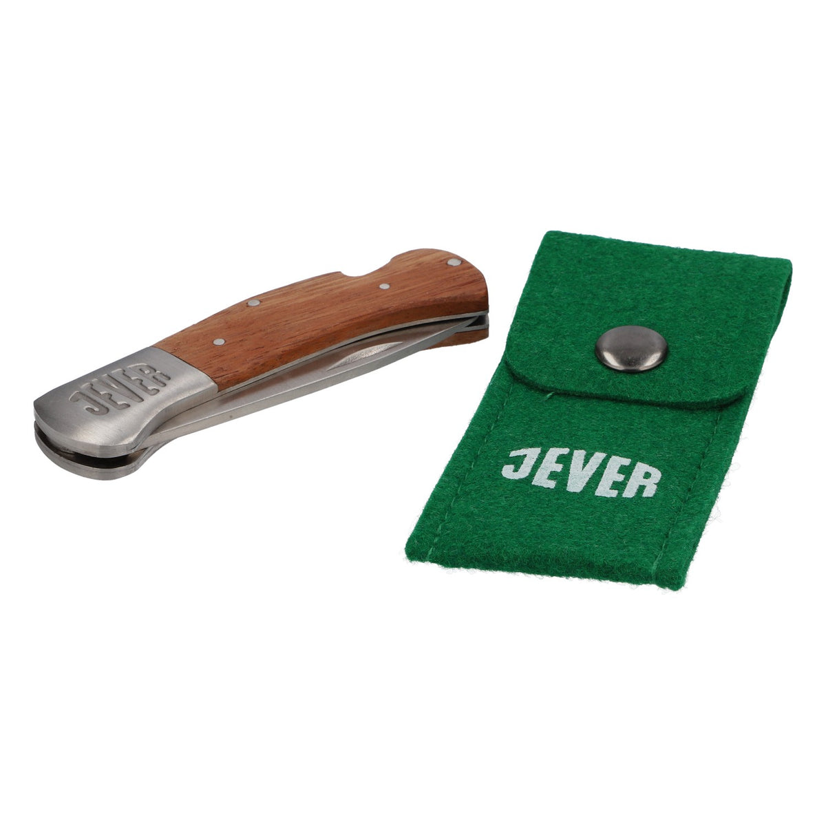 Couteau de camping Jever Bier Outdor Couteau de loisirs Manche en bois avec étui – Vue 2