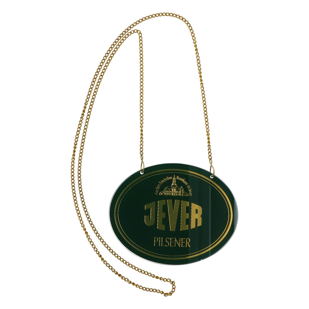 Panneau de robinet à bière Jever Pilsener en plastique avec chaîne - Décoration de bar - Bière – Vue 2