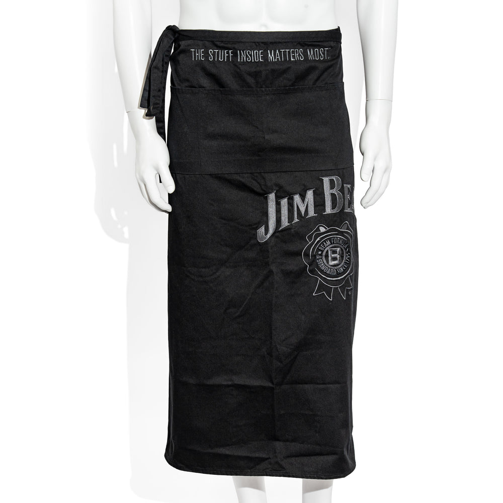 Tablier de serveur Jim Beam en verre, tablier de bistrot Black Label en relief, très élégant