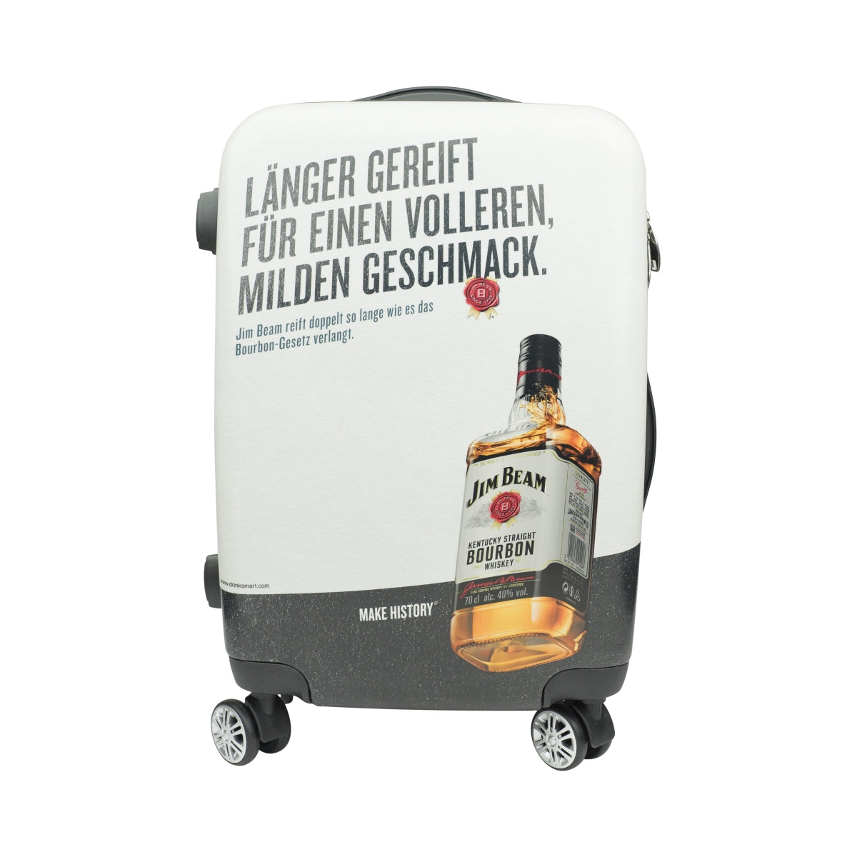 Valise à roulettes Jim Beam Whiskey Bagage à main Sac à roulettes Logo Voyage