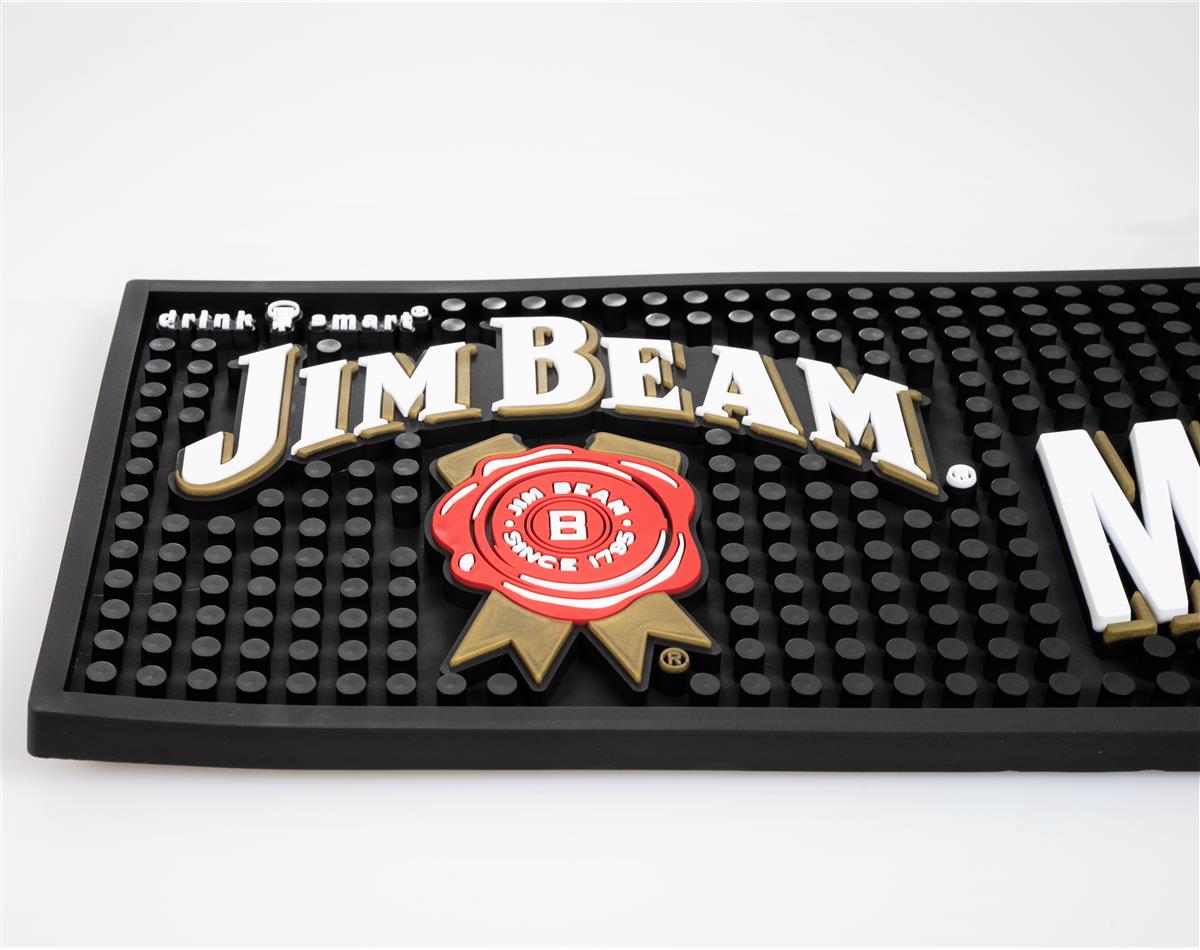 Tapis de bar Jim Beam Whisky Tapis égouttoir Accessoires de bar XL noir 61 x 13 x 1 – Vue 3