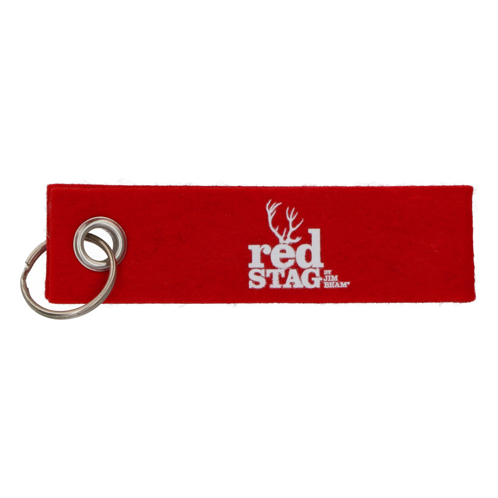 Jim Beam Whisky Red Stag Porte-clés en feutre Pendentif en forme de boucle