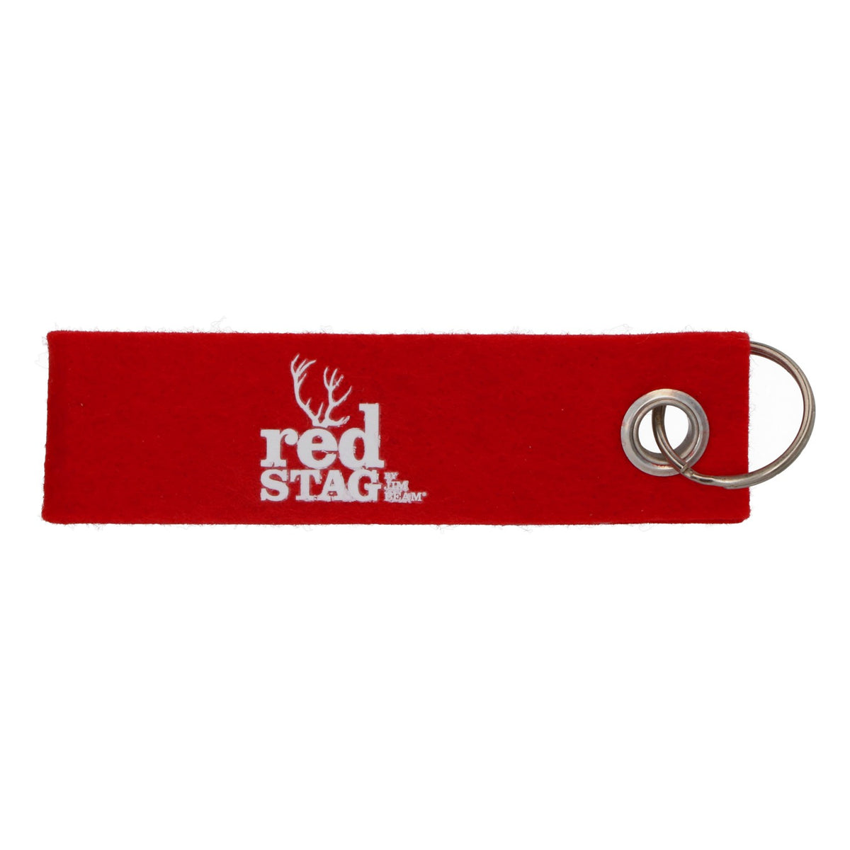 Jim Beam Whisky Red Stag Porte-clés en feutre Pendentif en forme de boucle – Vue 2