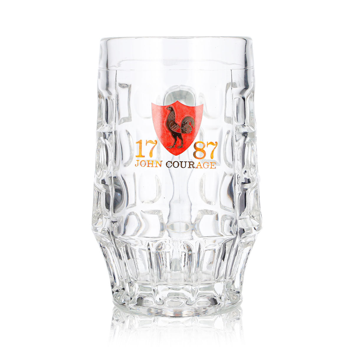 Verre à bière John Courage, 0,25 l, motif en relief – Vue 2