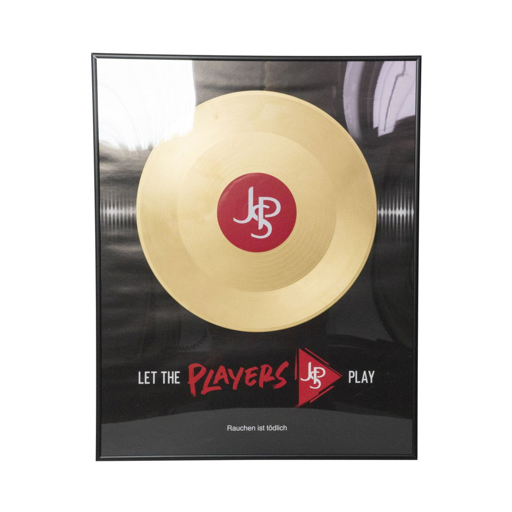John Player Tableau cadre photo Disque d'or 50x4 cm Publicité