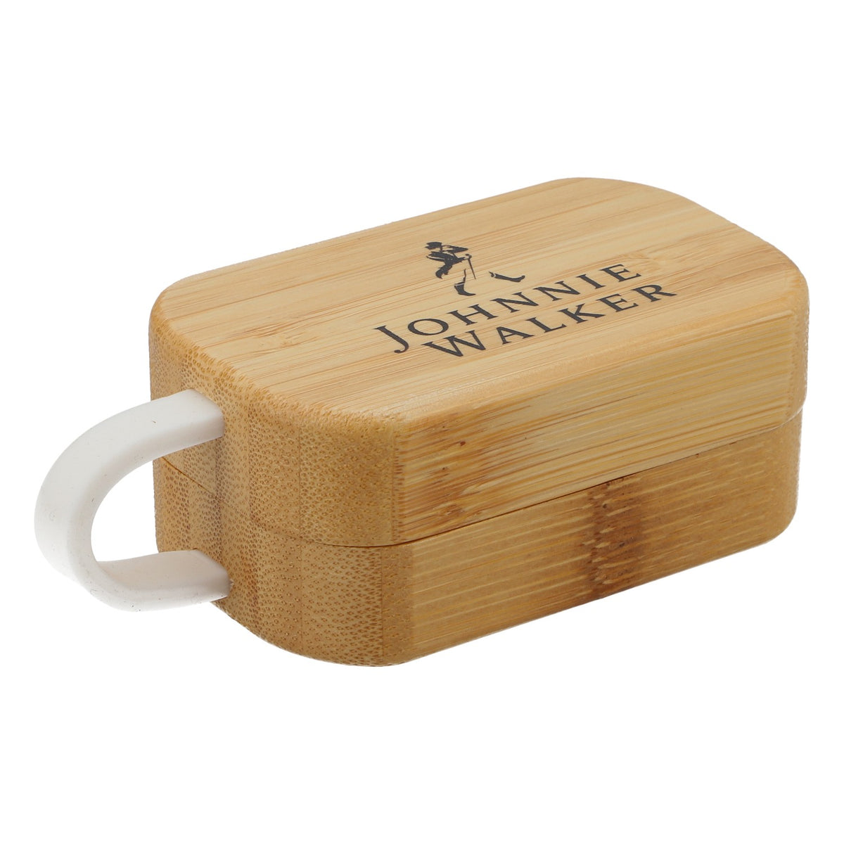 Écouteurs Bluetooth Johnnie Walker Whiskey dans un coffret en bois Câble de recharge – Vue 2