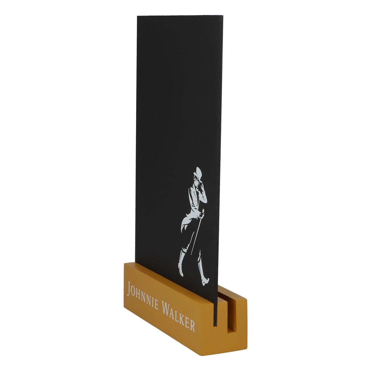 Petit présentoir de table en bois pour whisky Johnnie Walker, décor de bar, ardoise – Vue 4