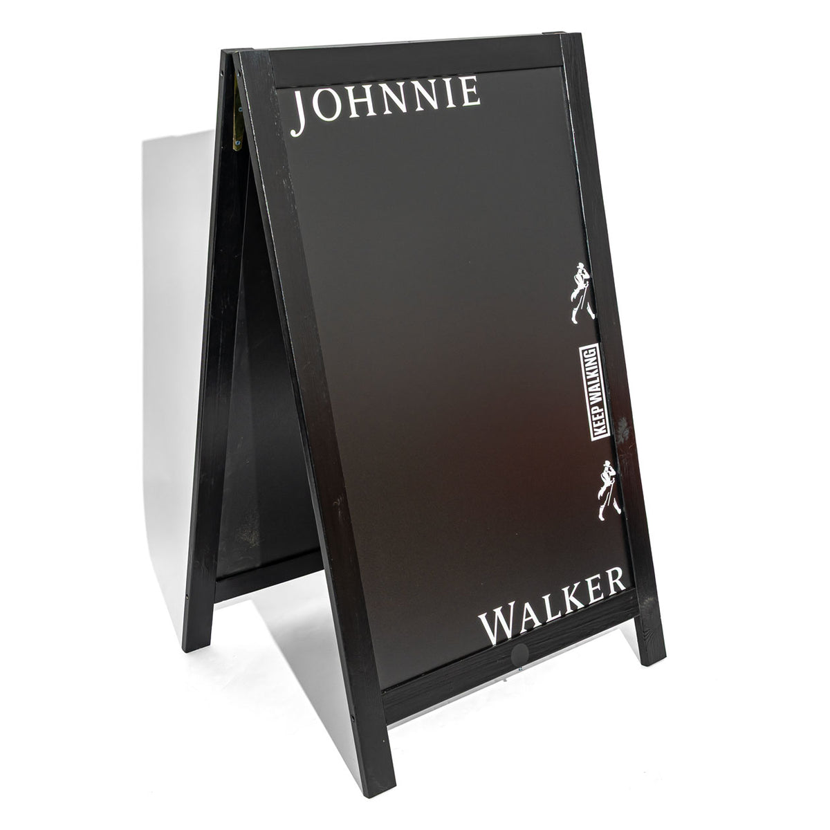 Présentoir en bois pour whisky Johnnie Walker, chevalet publicitaire, tableau noir