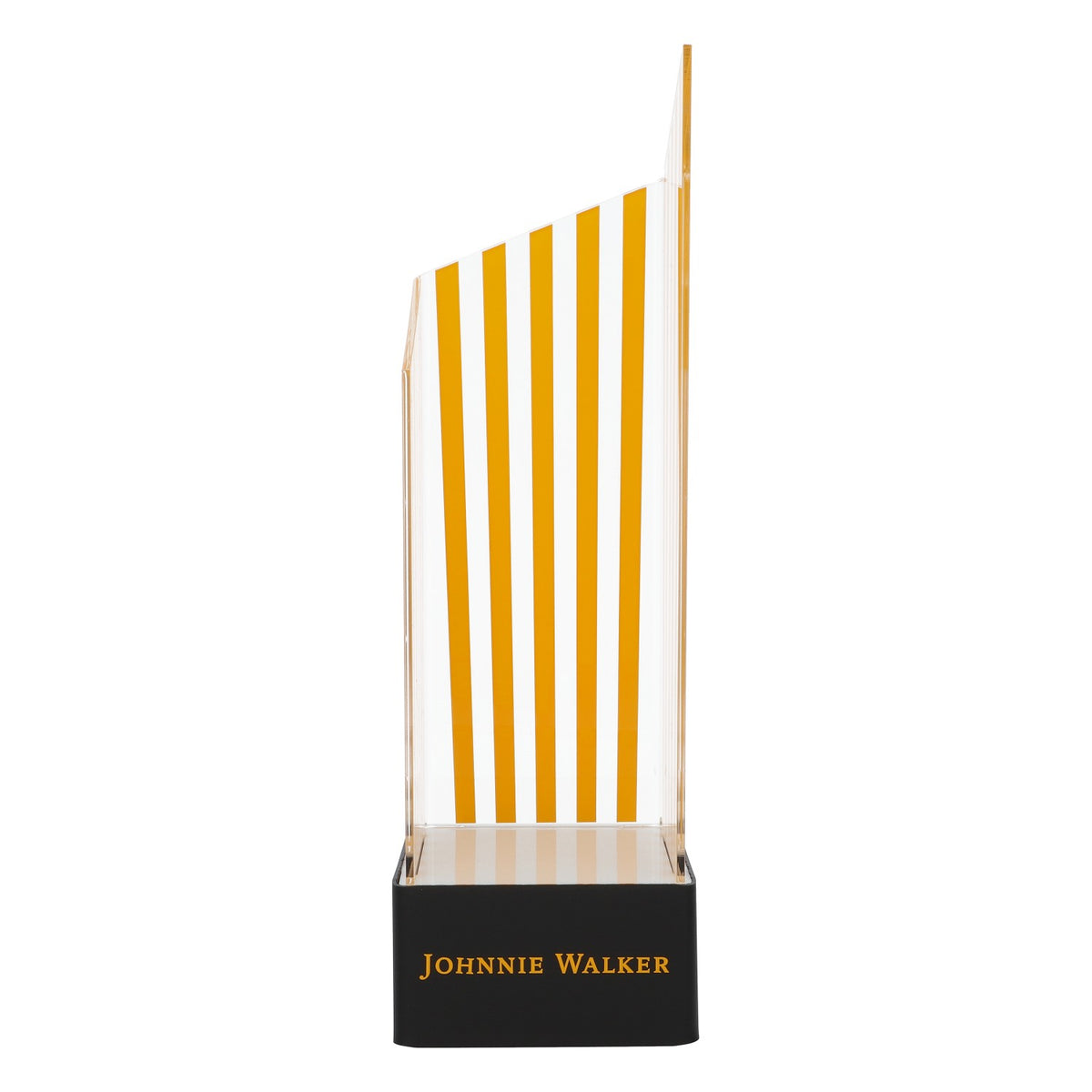 Enseigne lumineuse LED Johnnie Walker Whisky Glorifier Noir/Orange avec bloc d'alimentation – Vue 2