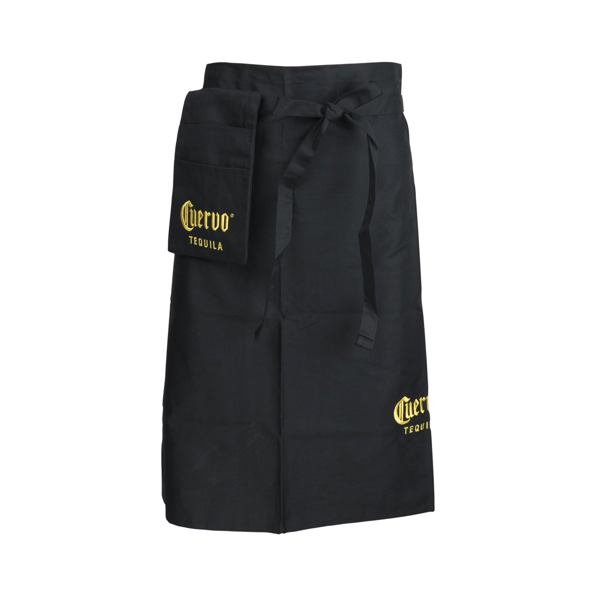 Tablier de serveur Jose Cuervo avec ceinture ventrale, poches, évent et porte-monnaie, service bar