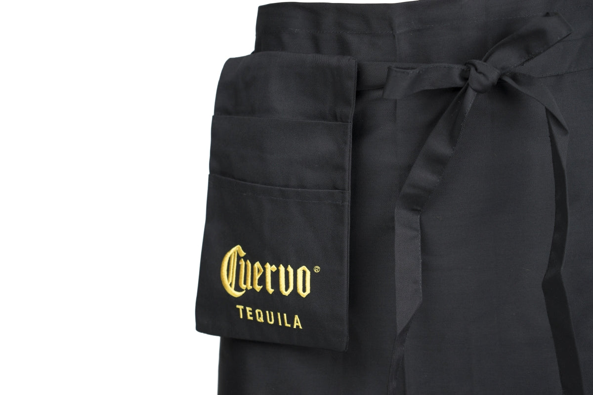Tablier de serveur Jose Cuervo avec ceinture ventrale, poches, évent et porte-monnaie, service bar – Vue 3
