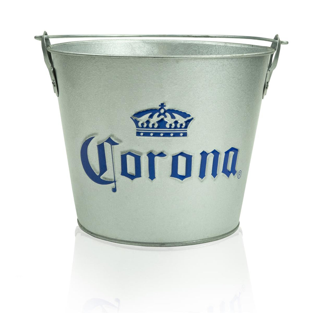 Seau à glace Corona en métal 5 l pour bouteilles, refroidisseur de boissons, bac à glaçons, seau à glace