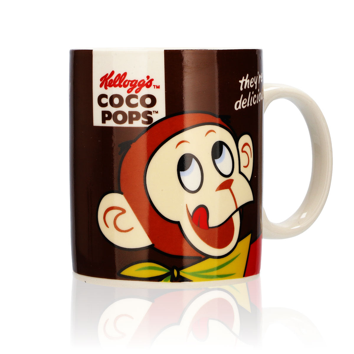 Kelloggs Coco Pops Pot de lait 0,33 l Bol à céréales en verre pour enfants « Coco Pops » singe