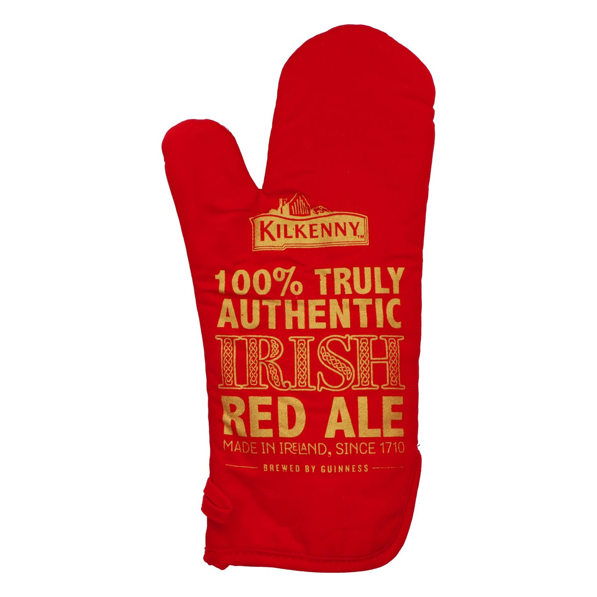 Gant de cuisine Kilkenny Irish Red Ale BBQ, isolé, 100 % polypropylène