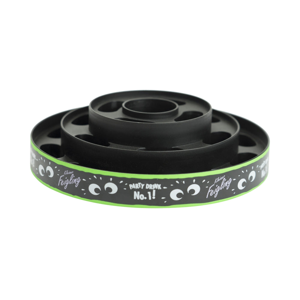 Petit Feigling Plateau Noir 20 shots Verres UFO Plateau de service pour bar