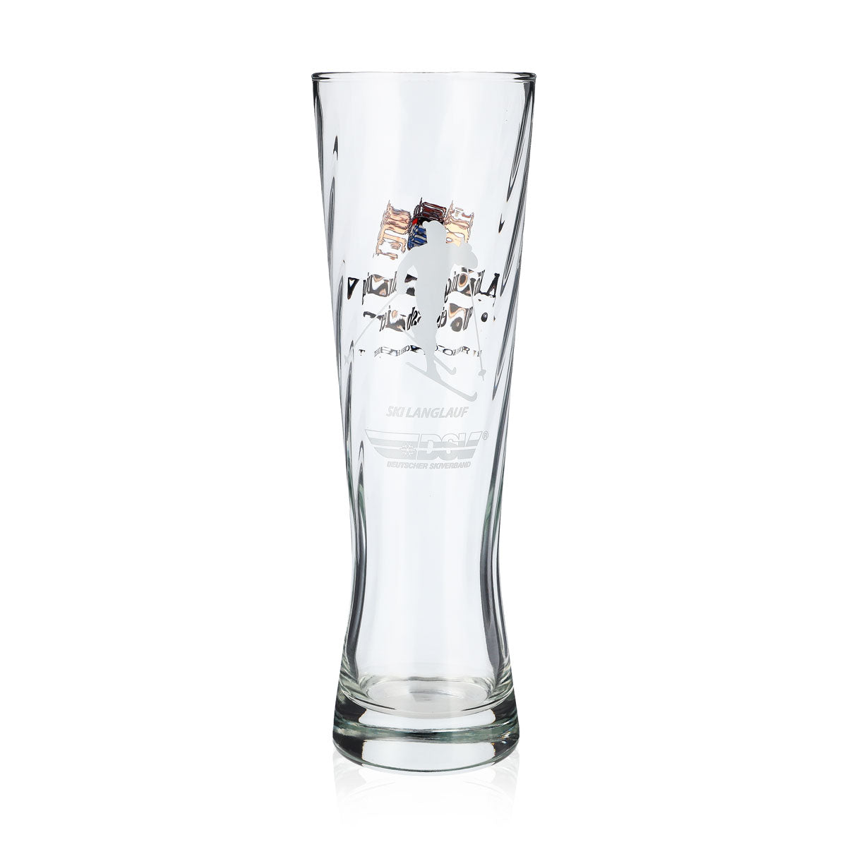 Verre à bière « König Ludwig » 0,5 l, verre à bière blanche, édition limitée, relief « Ski de fond » – Vue 3